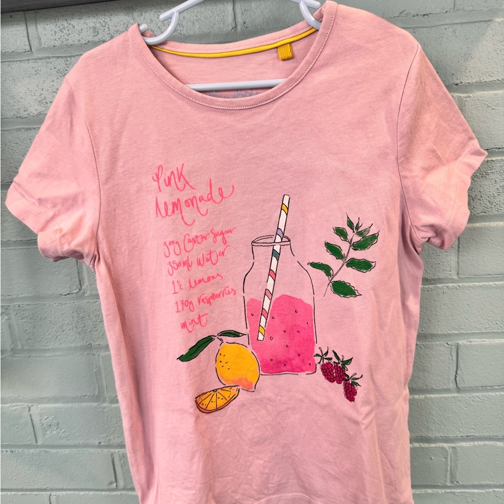 Mini Boden Pink Lemonade Graphic Tee